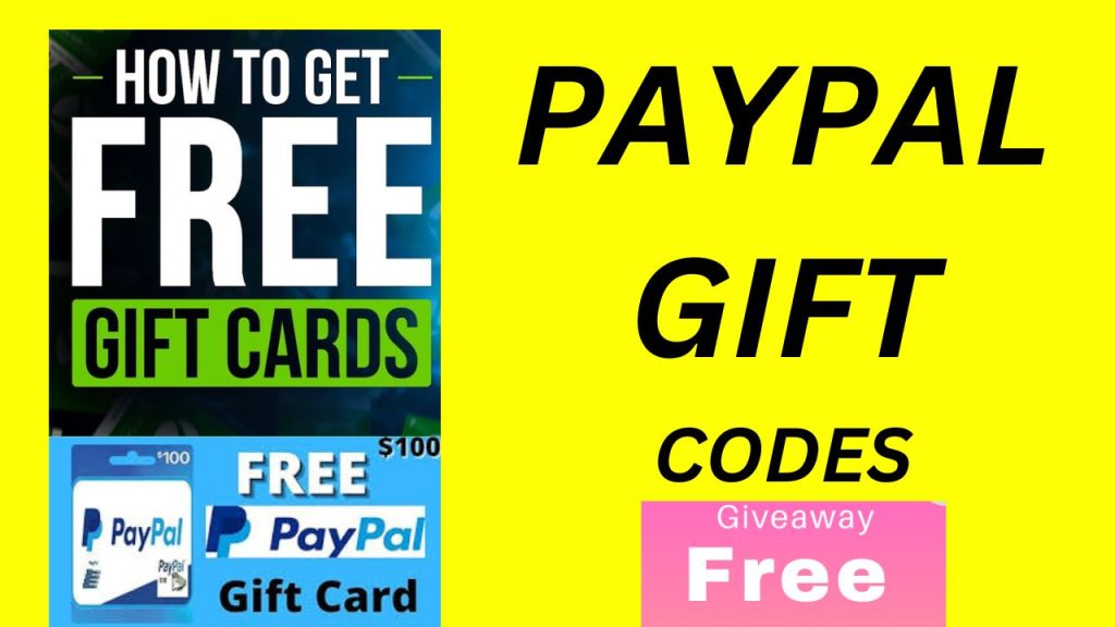 Free Paypal Gift Card Codes